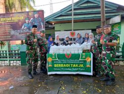 Lagi, Koramil 1408-10/Pnk Bagi Takjil ke Pengguna Jalan dan Masyarakat