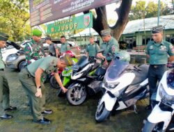 Pastikan Aman dan Laik Jalan Saat Mudik, Kendaraan Personel Sansidam XIV/Hsn Diperiksa