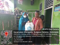 PKK Sulsel Berbagi Sembako di Beberapa Kecamatan di Kota Makassar