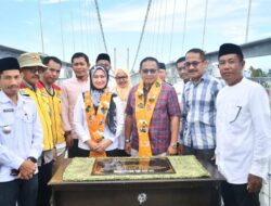 Dulu Naik Pincara, Kini Warga Nikmati Jembatan Gantung Termegah di Luwu Utara