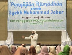 TP PKK Kota Makassar Gelar Pengajian Ramadan Bersama Syekh Muhammad Jaber