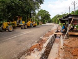Progres Pembangunan Jalan HM Yasin Limpo di Gowa Masuki Tahap Galian Saluran Air