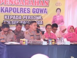 Kunjungan Kerja ke Tiga Polsek Jajaran, Ini Harapan Kapolres Gowa