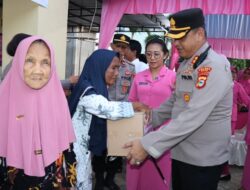 Kunker ke Polsek, Kapolres Gowa Berbincang dengan Warga dan Berbagi Tali Asih