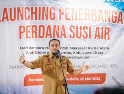 Gubernur Launching Penerbangan Perdana Rute Makassar-Masamba