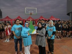 Indira Yusuf Ismail Bakar Semangat Peserta Turnamen Basket 3X3 SMP-SMA Kota Makassar