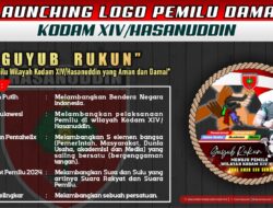 Inovasi Pangdam XIV/Hsn Jelang Pemilu, Launching Logo Pemilu Damai Kodam Hasanuddin