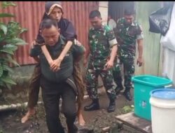 Menderita Penyakit Ginjal, Babinsa Kodim 1409/Gowa Bopong Warga Untuk Berobat