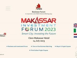 Makassar Investment Forum Apeksi 2023 Digelar Besok, Hadirkan 9 Negara Maju