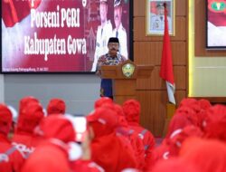 Lepas 750 Peserta Defile Porseni PGRI Asal Gowa, Ini Pesan Wabup Gowa