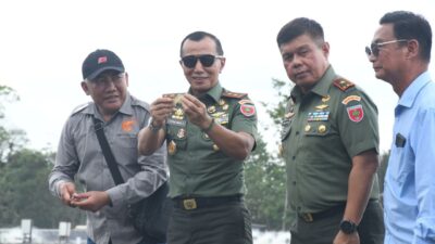 Tinjau Tambak Udang Milik PT RTL, Pangdam XIV/Hsn Ajak Tingkatkan Ekonomi dan Tekan Inflasi