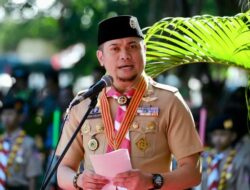 Hadiri Pelepasan Kontingen Sulsel Menuju Raimuna Nasional, Bupati Gowa: Pramuka Adalah Pendidikan Karakter
