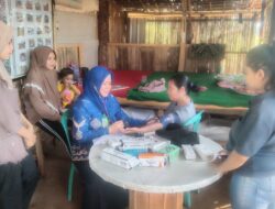 Koramil 1409-01/Somba Opu-PKM Samata Manfaatkan Lokasi Ketapang, Layani Rikkes Masyarakat Beresiko Stunting