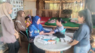 Koramil 1409-01/Somba Opu-PKM Samata Manfaatkan Lokasi Ketapang, Layani Rikkes Masyarakat Beresiko Stunting