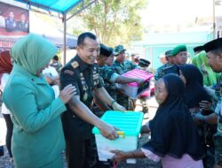 Pangdam XIV/Hsn Buat Warga Borisallo Menangis, Salurkan Ratusan Sembako dan Bantu Masjid