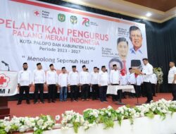 Adnan Lantik Ketua PMI Palopo dan Luwu Periode 2023-2027, Ini Harapannya