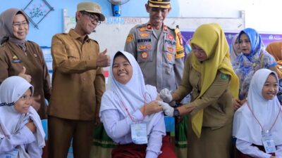 Pj Bupati dan TP PKK Takalar Canangkan Imunisasi RV dan HPV di Sekolah Dasar