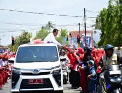 Warga Penuhi Jalanan saat Pelepasan Bupati dan Wakil Bupati Sinjai