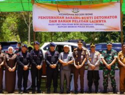 Libatkan Gegana, Kejari Bone Musnahkan 720 Batang Detonator