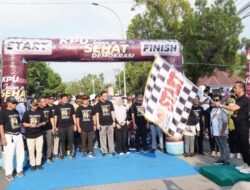 Sosialisasi Pemilu 2024 Lewat Jalan Sehat