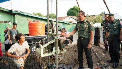 Gerak Cepat Kodam XIV/Hsn-Pemprov Sulsel Atasi Kesulitan Air, 60 Sumur Bor Dihadirkan di 19 Lokasi