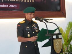 Kasdam XIV/Hsn Pimpin Penerimaan 12 Pamen Sebagai Warga Baru Kodam XIV/Hsn