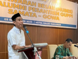 Ketua DPRD Makassar, Rudianto Lallo Pimpin IKA Pesantren Guppi Samata