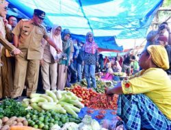 Pj Gubernur Cek Harga Bahan Pokok di Pasar Batangase Maros, Ini Hasilnya