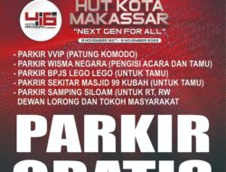PD Parkir Siapkan 5 Kantong Parkir Gratis saat HUT Kota Makassar, Ini Lokasinya
