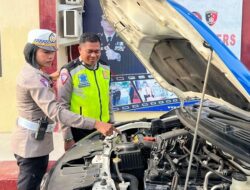 Kesiapan Operasi Mantap Brata, Kasatlantas Polres Gowa Cek Kendaraan Dinas