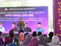 Danny Pomanto Buka Rakorwil DPW HIKMA, Dorong MoU Pengembangan Potensi Enrekang