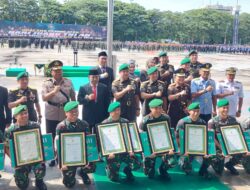 Kodim 1408/Mks Borong Tiga Juara I Lomba Karya Bakti