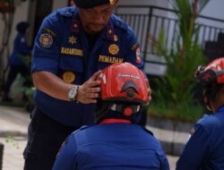 Tingkatkan Kesiapan Lapangan, Damkar Makassar Gelar Pelatihan Pemadam Kebakaran