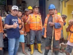 Satgas Drainase Kecamatan Makassar Lakukan Normalisasi Saluran Drainase