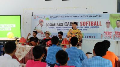 Dispora Makassar Gandeng Perbasasi Sosialisasi Softball Usia Dini di 24 SMP