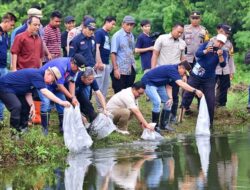 8.000 Bibit Ikan Nila Ditebar di Lahan Pusdiklat Unismuh