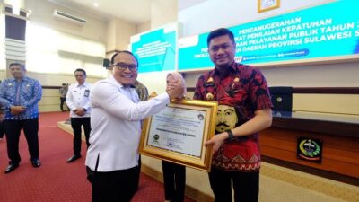 Hasil Penilaian Ombudsman RI, Pelayanan Publik di Gowa Terbaik Ketiga Tingkat Sulsel