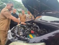 Cek Kendaraan Dinas, Pj Bupati: Pastikan Layak Pakai