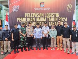 Pj Bupati Takalar Lepas Distribusi Logistik Pemilu, Perdana ke Kepulauan Tanakeke