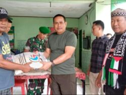 Harga Melambung, Koramil 1408-10/Pnk-Mgl Bersinergi Distribusikan Beras ke kaum Dhuafa