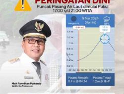Danny Pomanto Imbau Siaga Banjir pada Puncak Pasang Sore hingga Malam