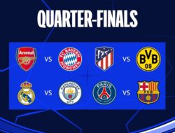 Perempat Final Liga Champions: Arsenal vs Bayern, Madrid vs Man City