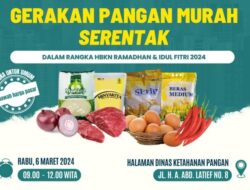 INFO: Pemkab Sinjai Gelar Gerakan Pangan Murah Besok, Catat Tempatnya