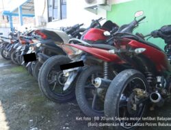 Operasi Balap Liar di Bulukumba, 20 Sepeda Motor Diamankan