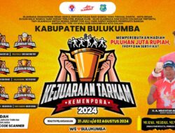 Kemenpora Gelar Kejuaraan Tarkam di Bulukumba, Berhadiah Puluhan Juta Rupiah