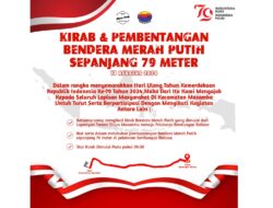 HUT ke-79 RI, Pemkab Lutra Gelar Pengibaran Bendera Merah Putih Sepanjang 79 Meter