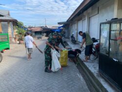 Pasar Pa’baeng-baeng Jadi Sasaran Karbak Personil Koramil 1408-09/Tamalate