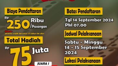 Rindam XIV/Hsn Gelar Turnamen Domino Reso, Total Hadiah Rp75 Juta 