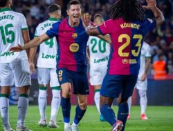 Gol Lewandowski Bawa Barcelona Taklukkan Getafe