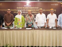 Pilgub Sulsel Akan Diikuti 2 Pasangan Calon